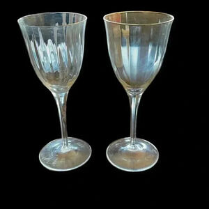 Gorham Crystal - Laurin Gold - WINE GLASSES - 7 1/4”